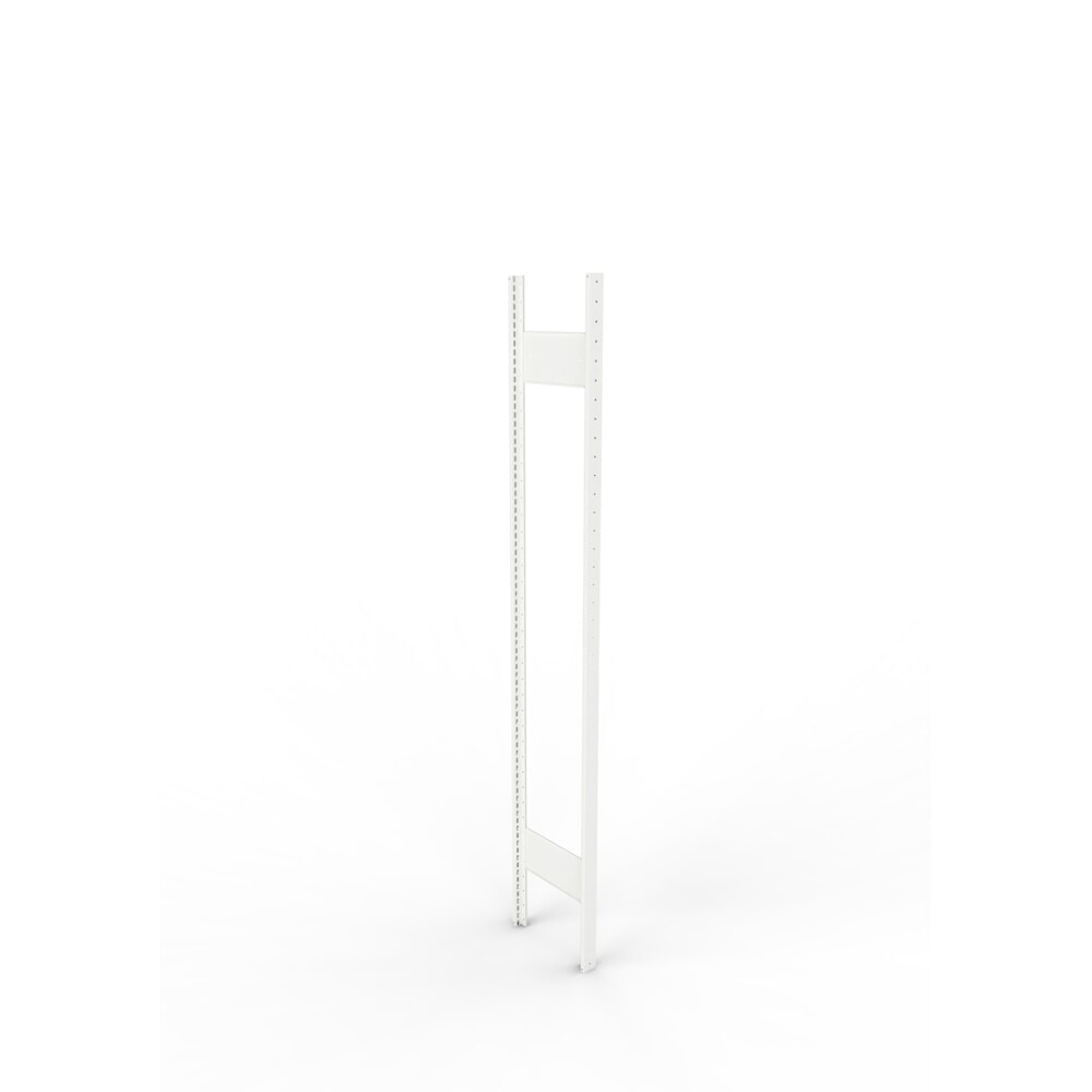 Illustration du produit: Cadre à montants pour rayonnage à tablettes META, clinché, 1 espace intermédiaire, H x l 2 000 x 300 mm, RAL 7035 gris clair