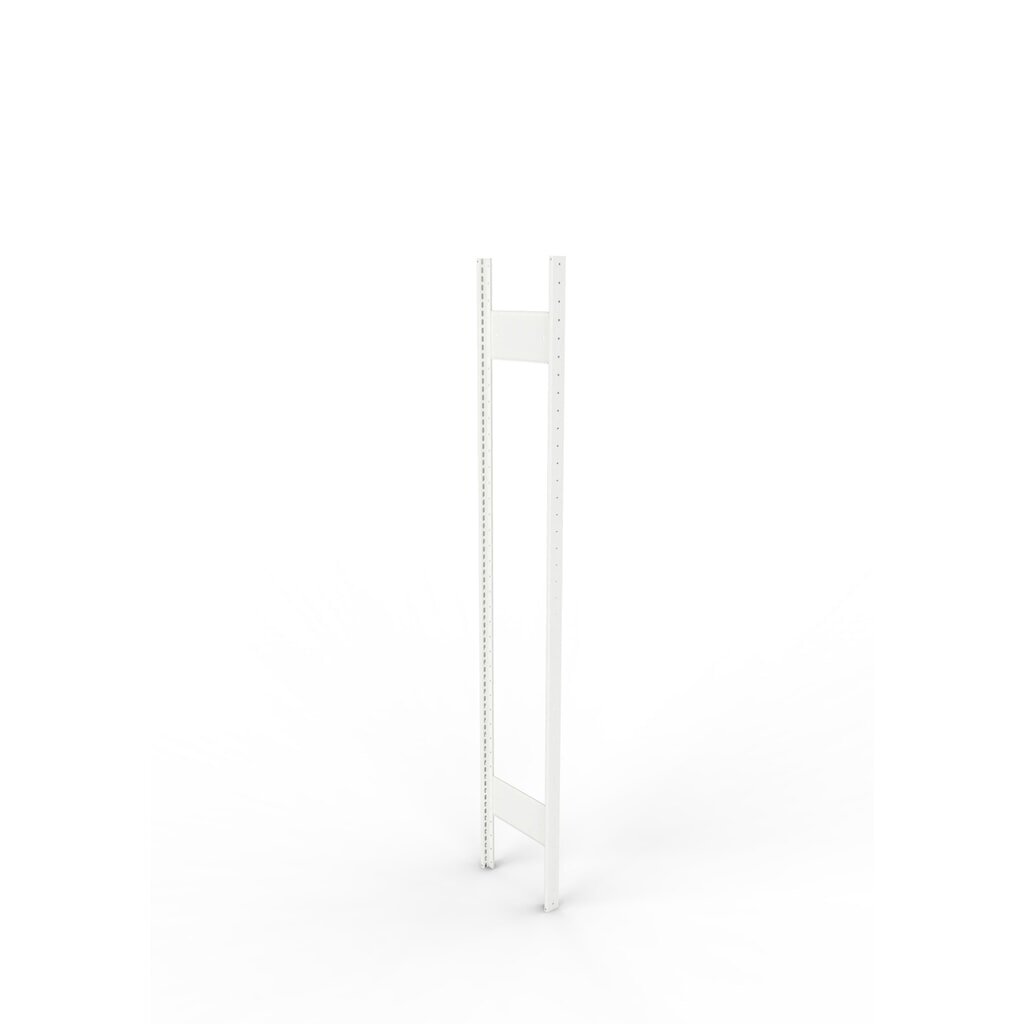 Illustration du produit: Cadre à montants pour rayonnage à tablettes META, clinché, 1 espace intermédiaire, H x l 2 000 x 300 mm, RAL 7035 gris clair