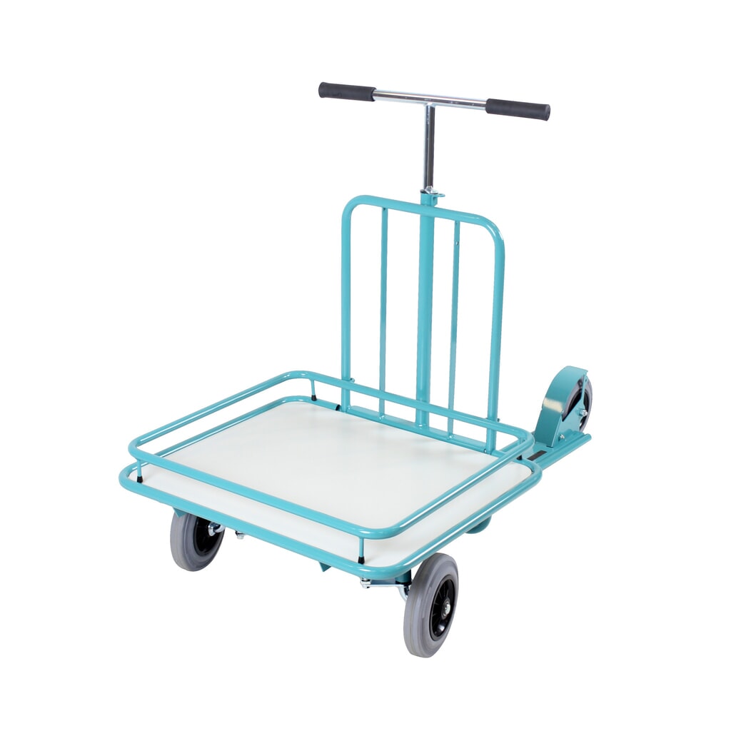 Cadre de chargement amovible pour trottinette industrielle Ameise®, bleu turquoise N° de l'image du produit 2 : Cadre de chargement amovible pour trottinette industrielle Ameise®, bleu turquoise
