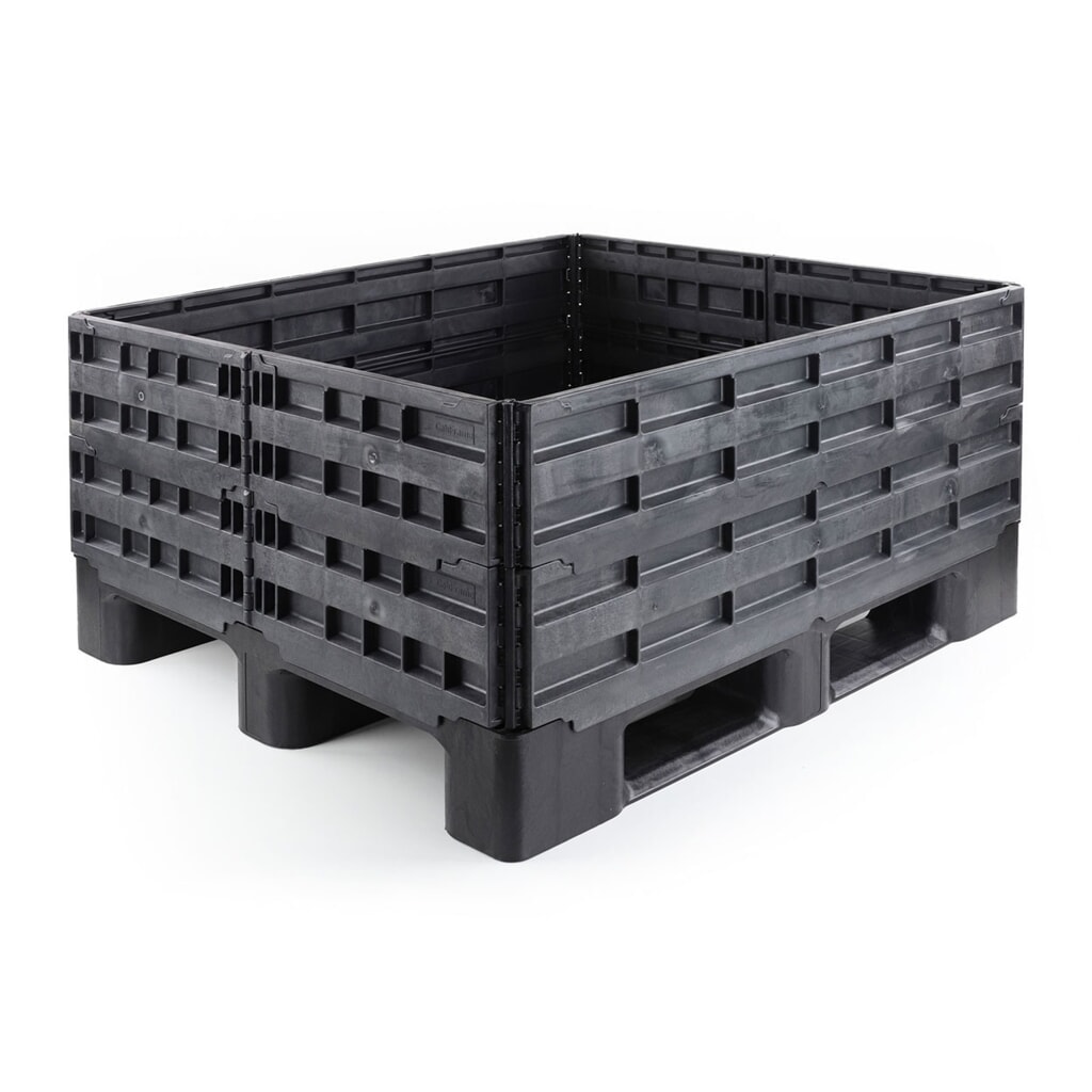 N° de l'image du produit 2 : Cadre rehausseur de palette en plastique, 1 200x1 000x200 mm