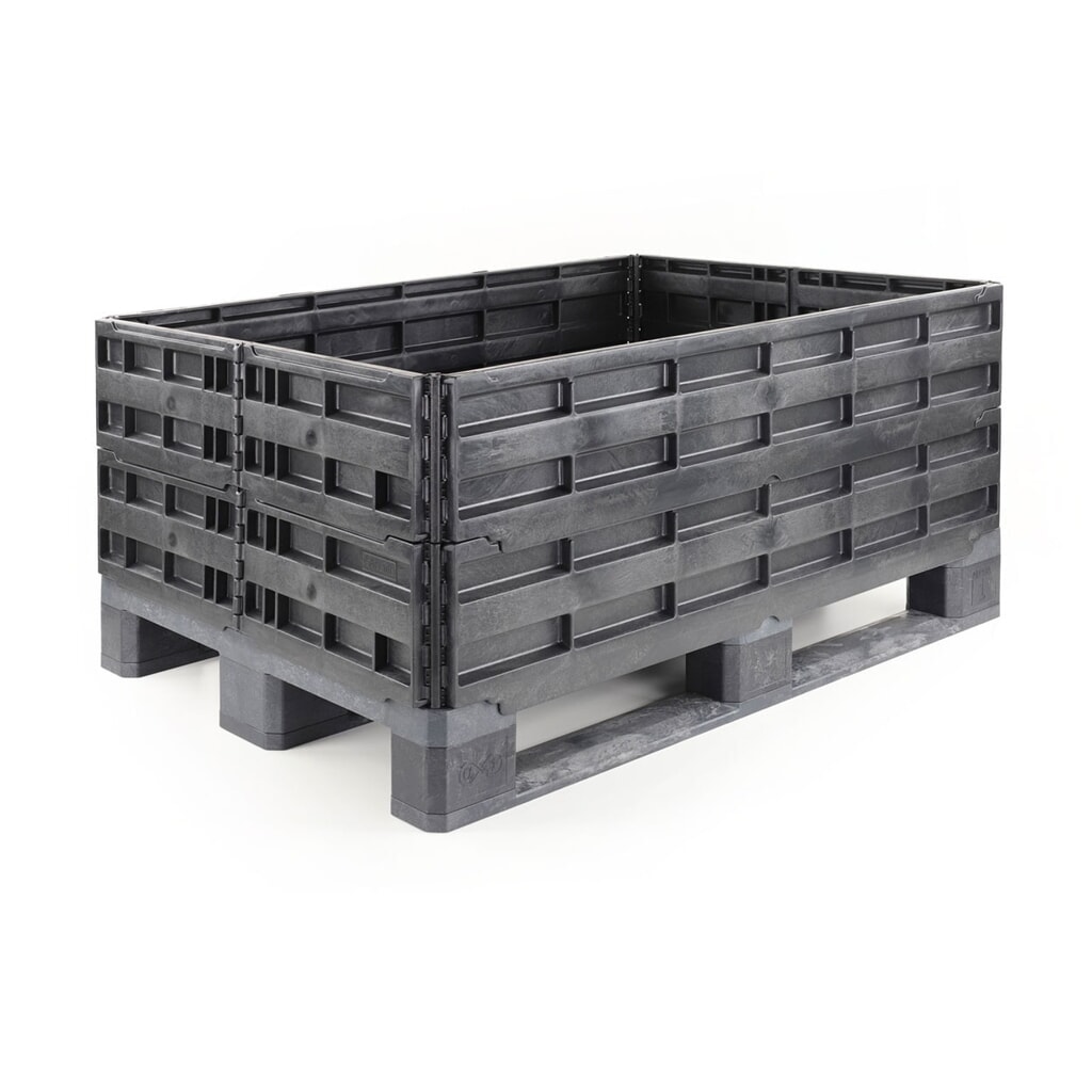 N° de l'image du produit 2 : Cadre rehausseur de palette en plastique, 1 200x800x200 mm