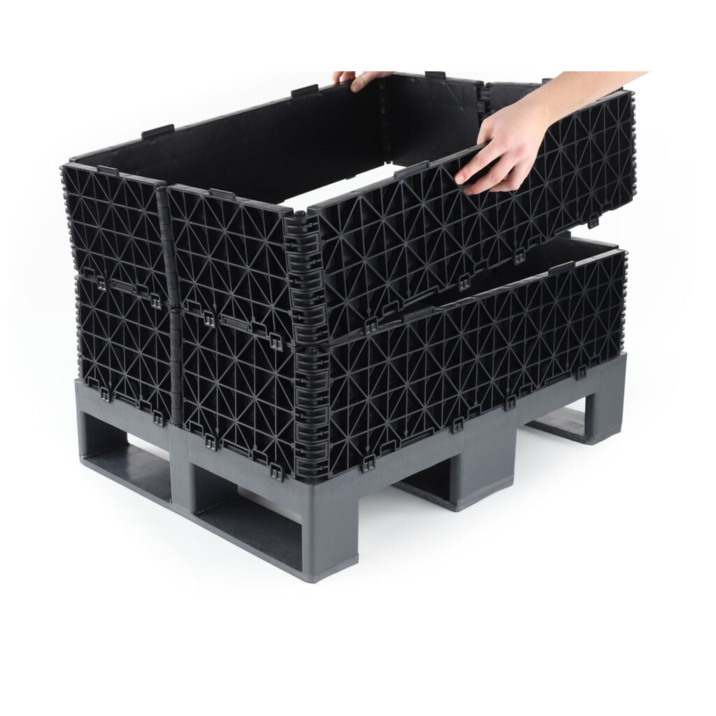 Cadre rehausseur de palette en plastique, 800x600x215 mm N° de l'image du produit 2 : Cadre rehausseur de palette en plastique, 800x600x215 mm