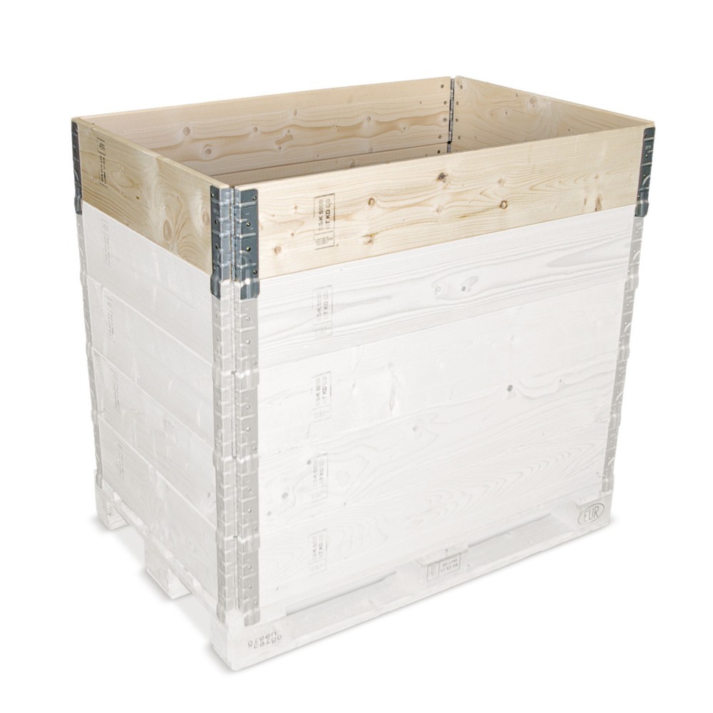 Illustration du produit: Cadre rehausseur en bois, l x P x H 800 x 600 x 200 mm, 4 charnières