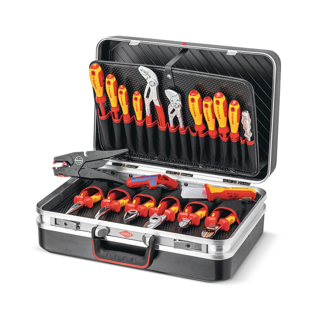 Illustration du produit: Mallette à outils 20 pièces mallette en matériau ABS Installation électrique KNI