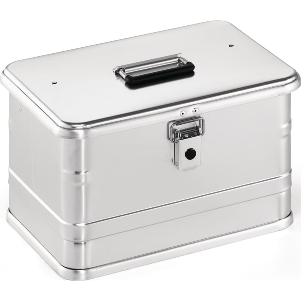 Illustration du produit: Boîte en aluminium, avec fermetures à levier rabattable avec trous, L432xl335xH275mm 29 l