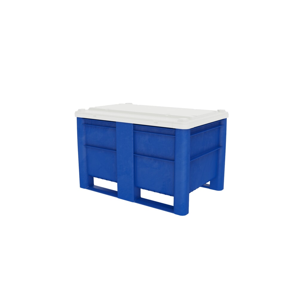 N° de l'image du produit 2 : DOLAV Caisse-palette, 500 litres, bleu
