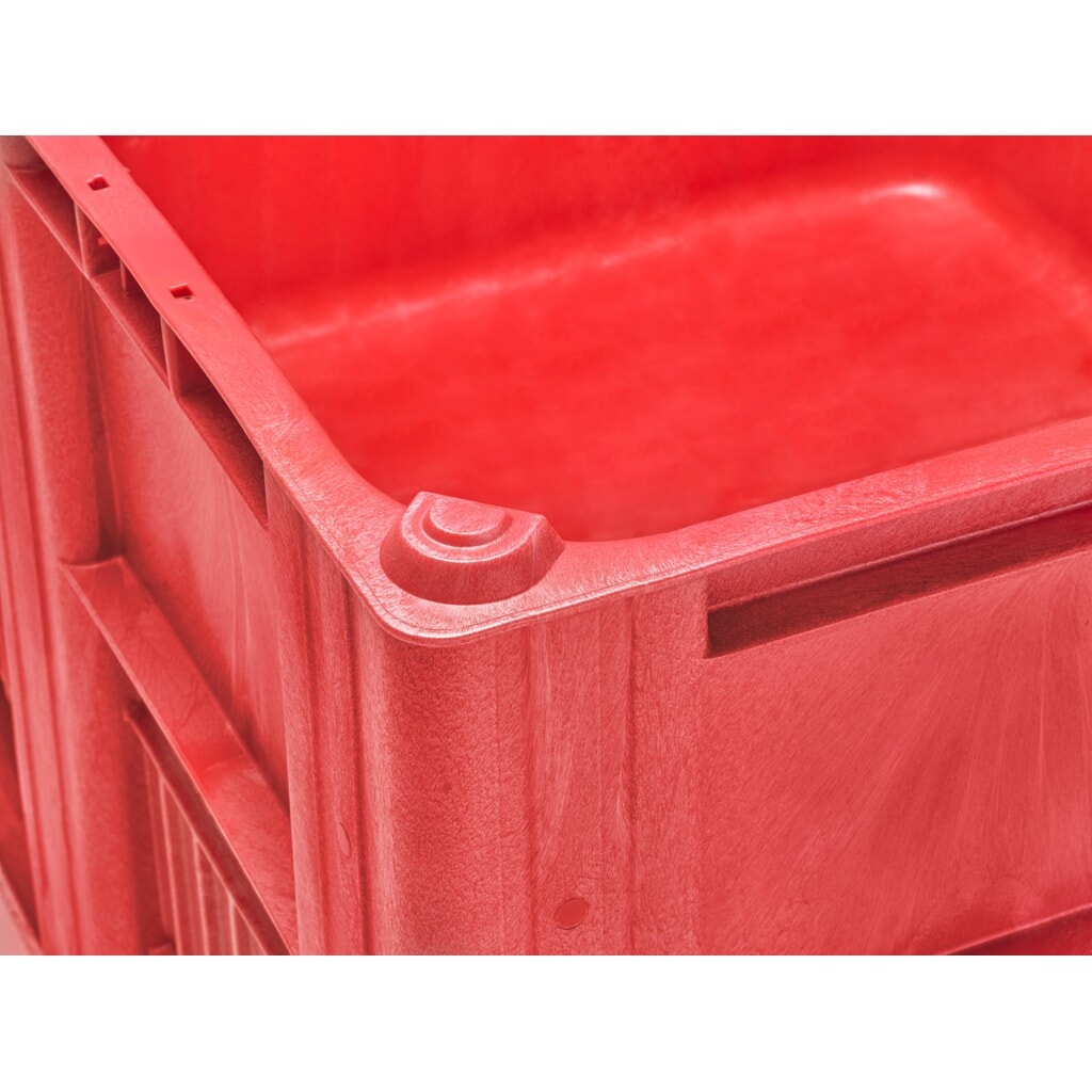 Caisse-palette CRAEMER, 1 200 x 1 000 x 760 mm, 3 patins, rouge N° de l'image du produit 2 : Caisse-palette CRAEMER, 1 200 x 1 000 x 760 mm, 3 patins, rouge