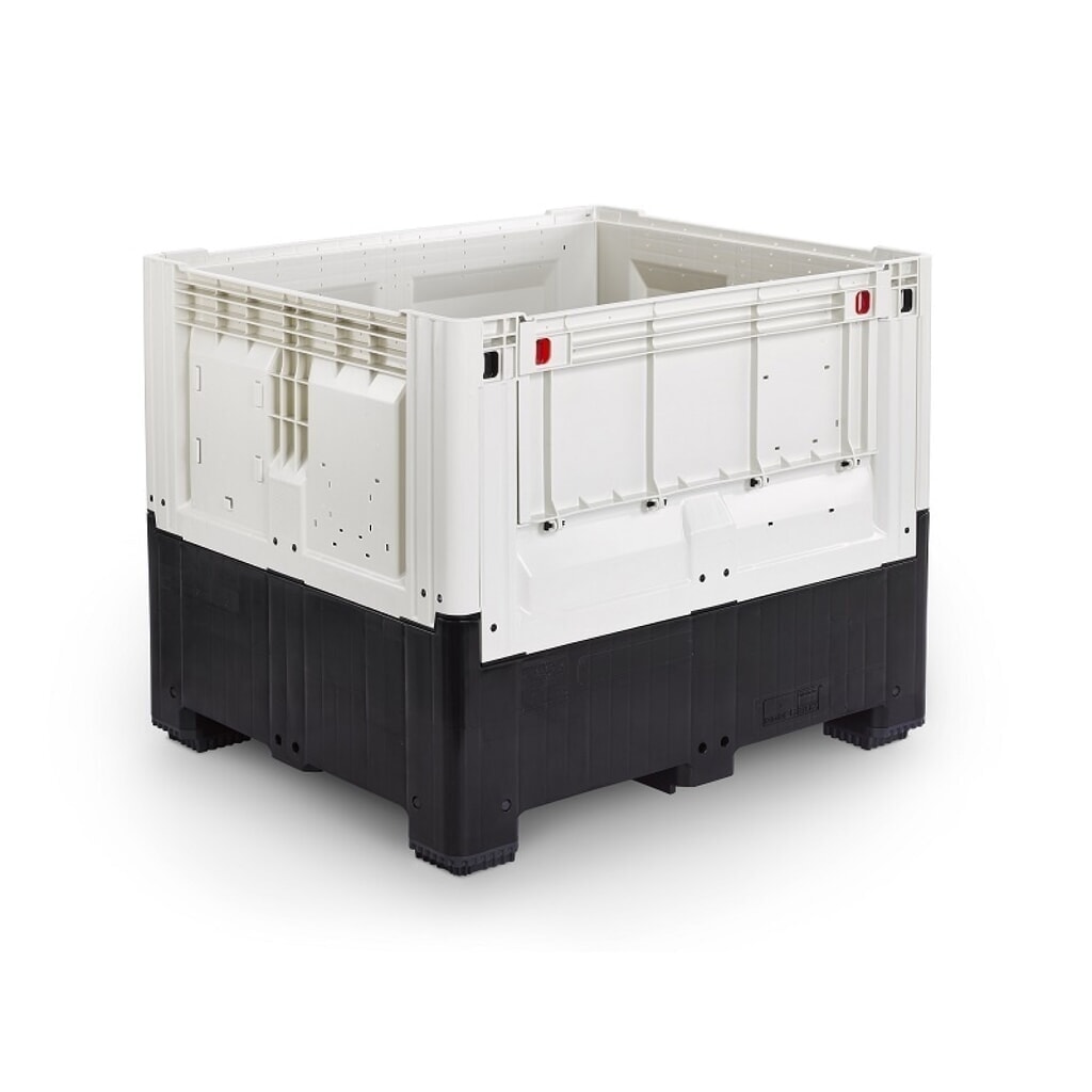 Illustration du produit: Caisse-palette, pliable, fermée, 1 200x1 000x973 mm, avec 4 pieds