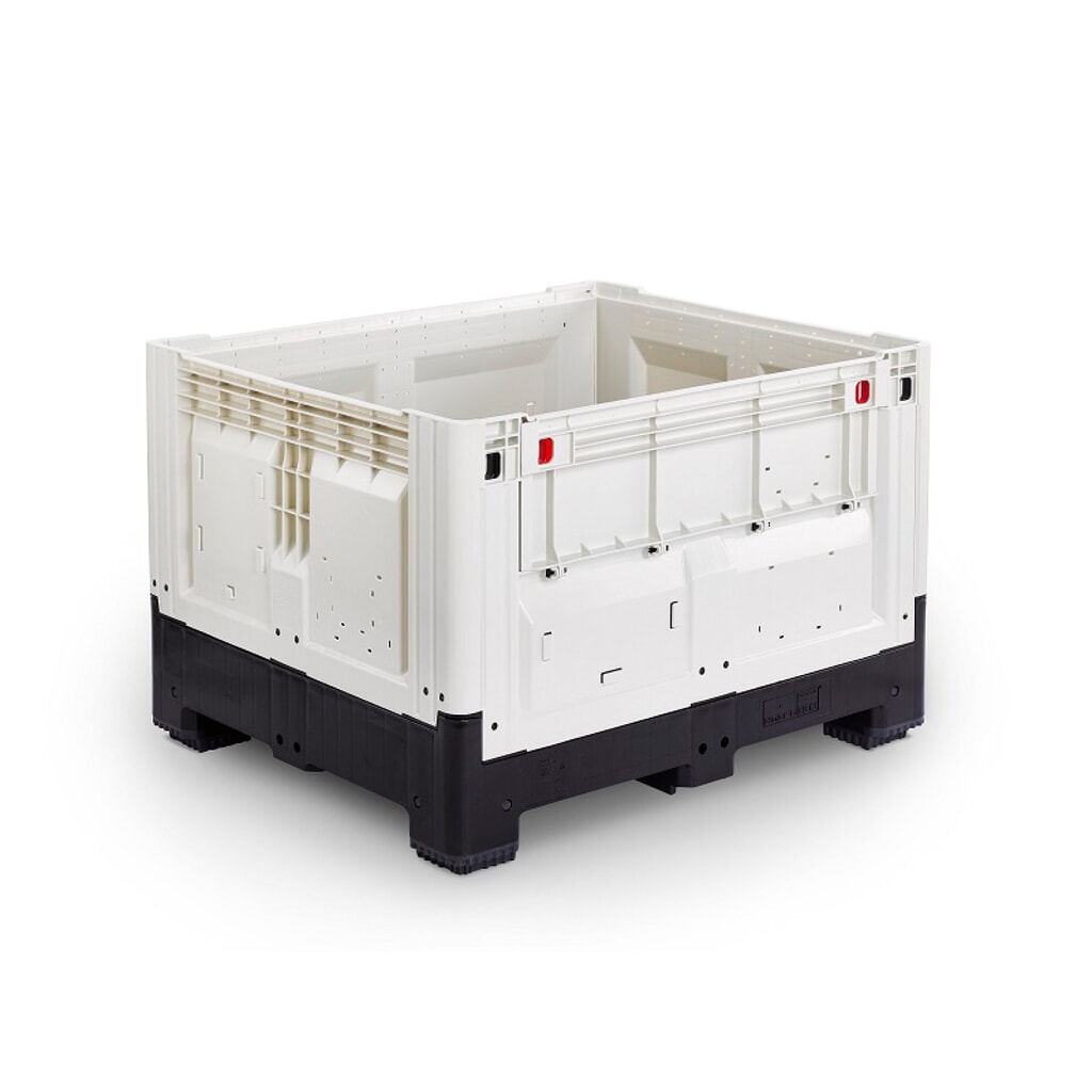 Illustration du produit: Caisse-palette, pliable, fermée, 1 200x1 000x800 mm, avec 4 pieds