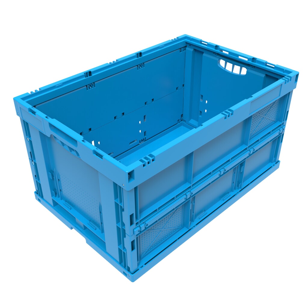 Euronorm-Eurobox premium, 68 litres, bleu Illustration du produit: Euronorm-Eurobox premium, 68 litres, bleu