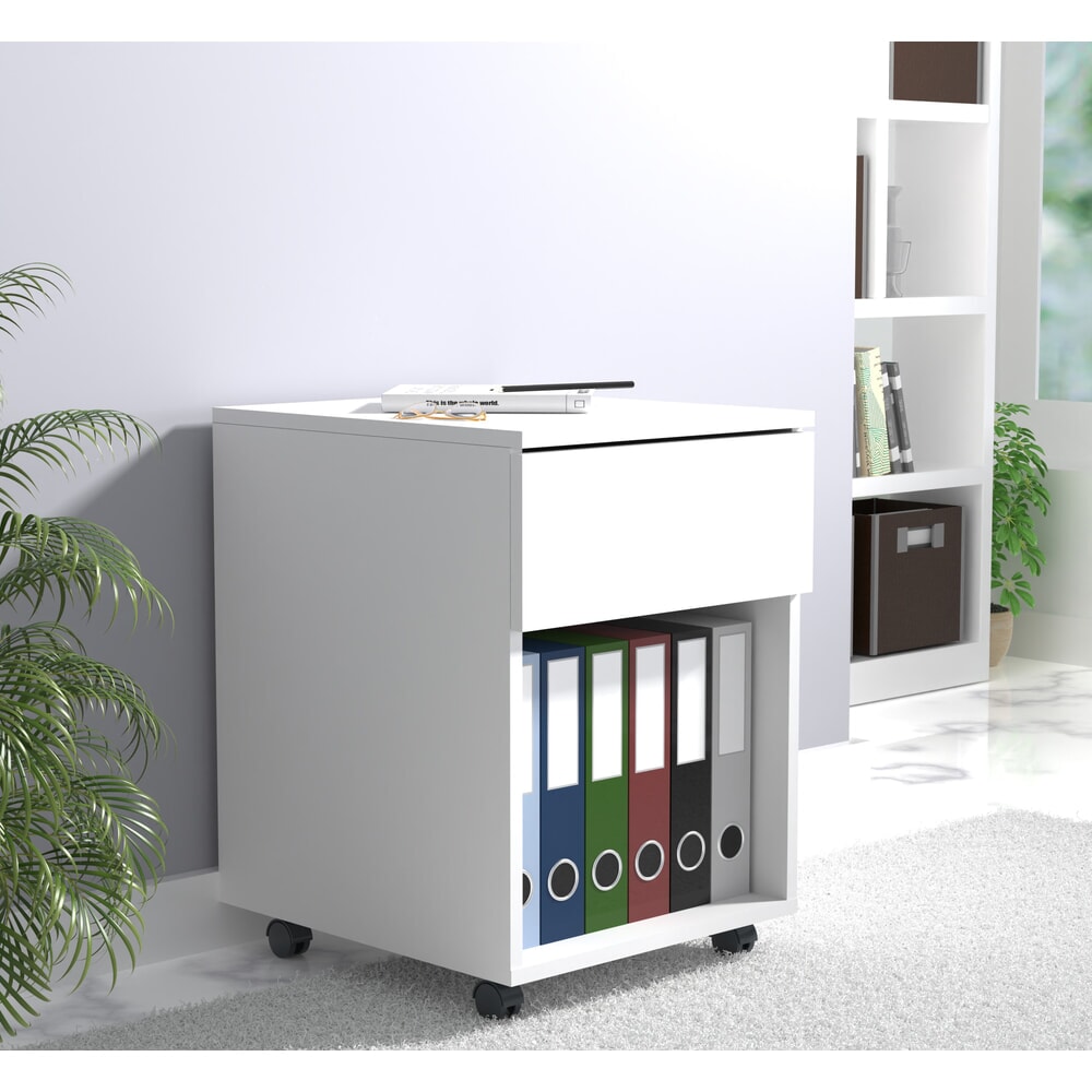N° de l'image du produit 3 : Caisson à roulettes VCM Dalosa 45 1-SB, blanc