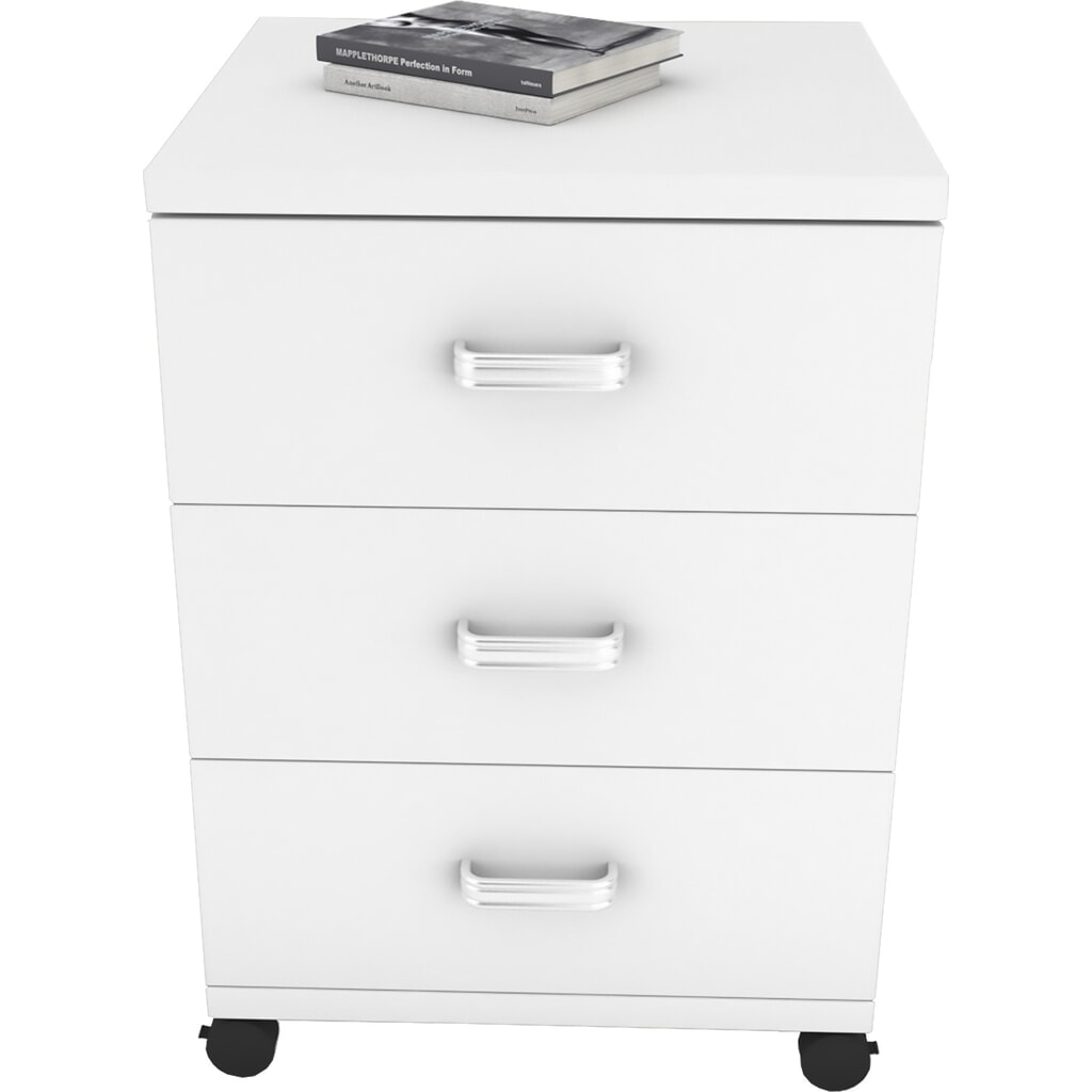 N° de l'image du produit 4 : Caisson à roulettes VCM Tobila, blanc