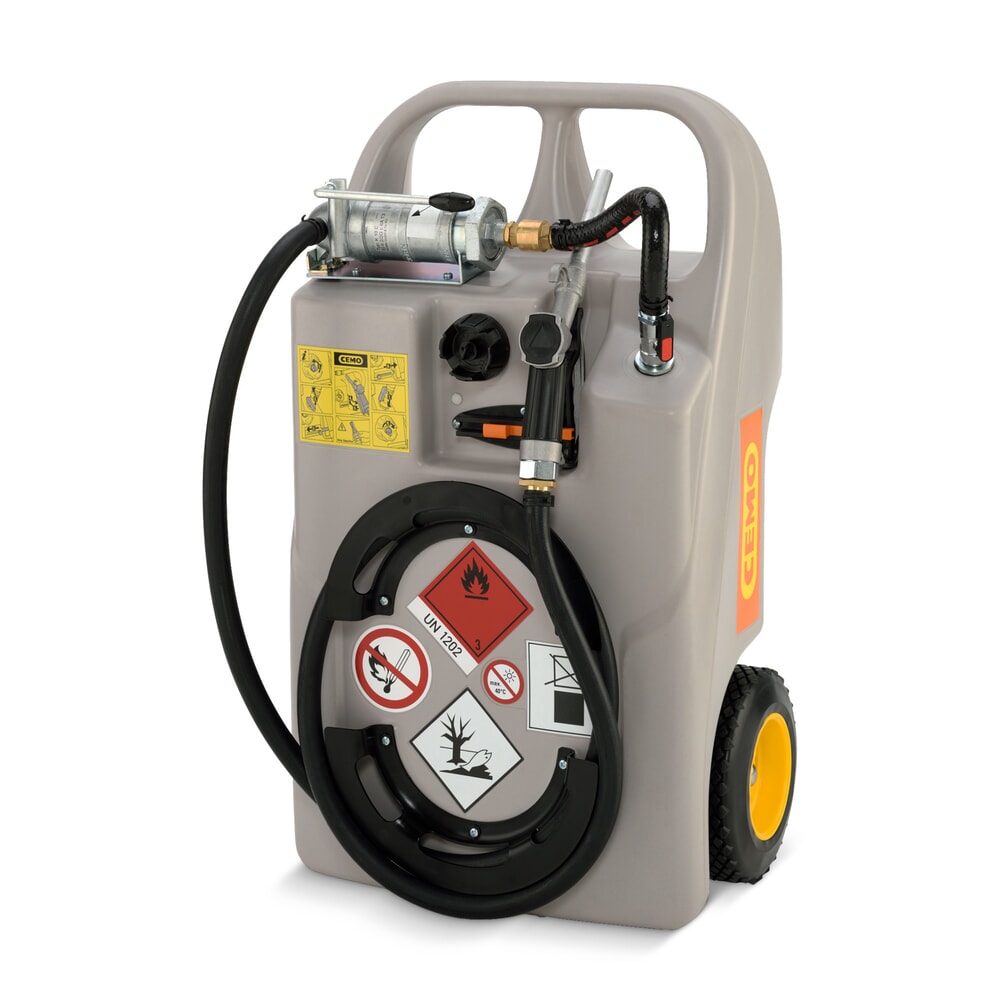 Illustration du produit: Caddie diesel CEMO, 60 l, avec pompe à main et vanne de distribution