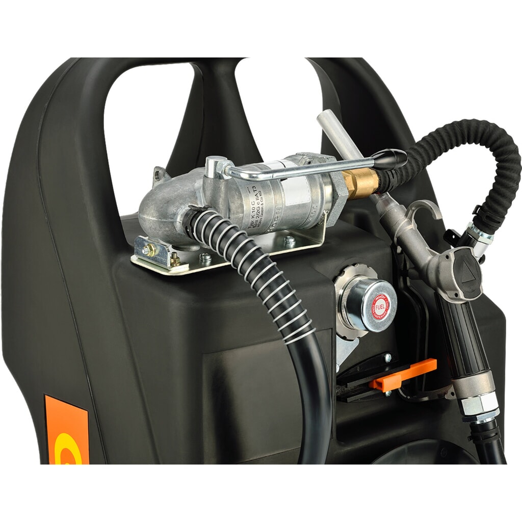 Cart ravitailleur essence CEMO en PE, 60 l avec pompe manuelle N° de l'image du produit 2 : Cart ravitailleur essence CEMO en PE, 60 l avec pompe manuelle