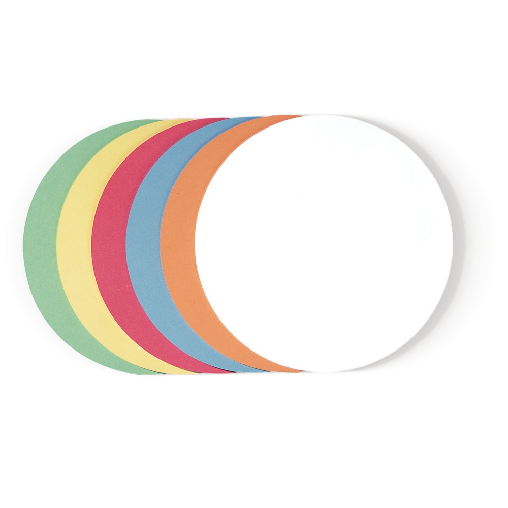 Illustration du produit: Cartes de présentation FRANKEN, rondes, Ø 95 mm, couleurs assorties