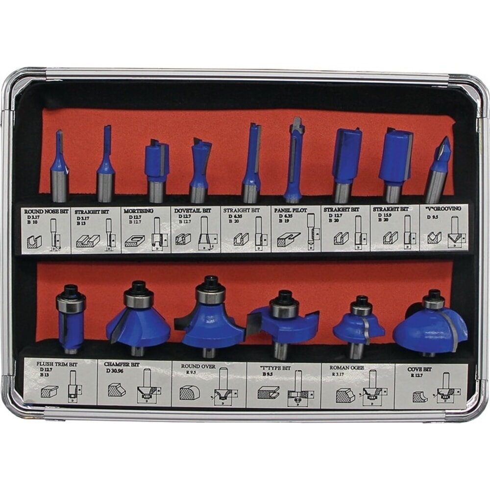 Illustration du produit: Cassette de fraisage supér. en carbure 973CT15A 15 pièces D. de la tige 8 mm HM