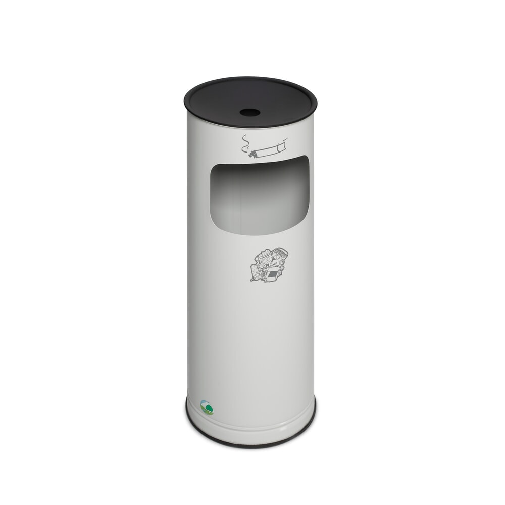 Illustration du produit: Cendrier sur pied VAR® Basic, modèle combiné, 17 litres, gris clair