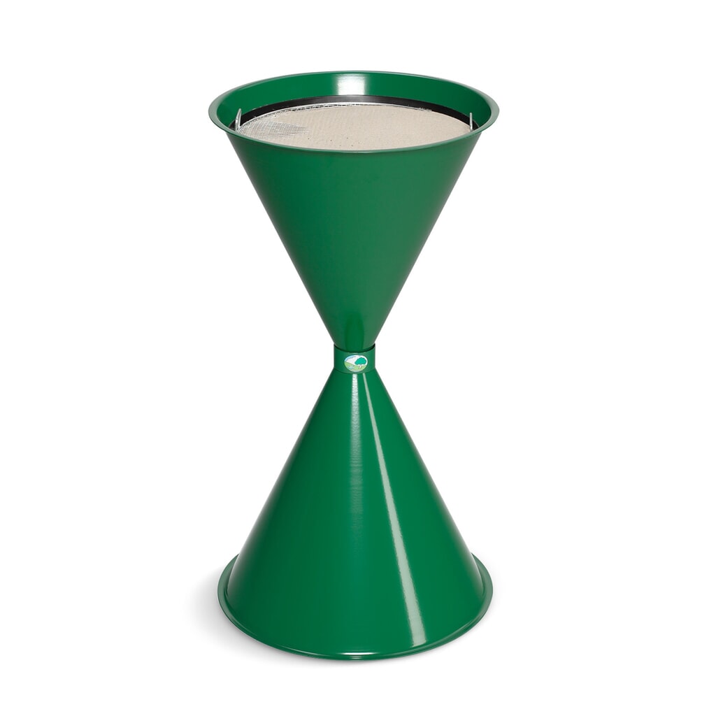 Cendrier VAR® CLASSIC, acier, vert émeraude Illustration du produit: Cendrier VAR® CLASSIC, acier, vert émeraude