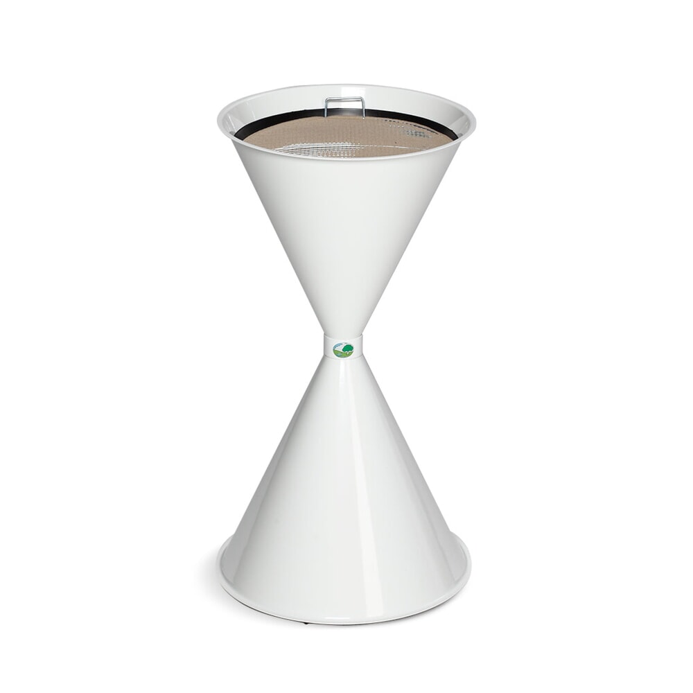 Illustration du produit: Cendrier VAR® CLASSIC, acier, blanc signalisation