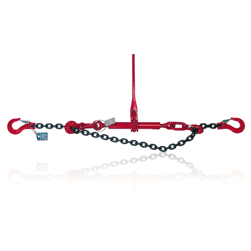 N° de l'image du produit 1 : Chaîne d'arrimage de serrage 2 pièces Dolezych, crochet de chape des deux côtés, 2.200 daN, longueur 2 m