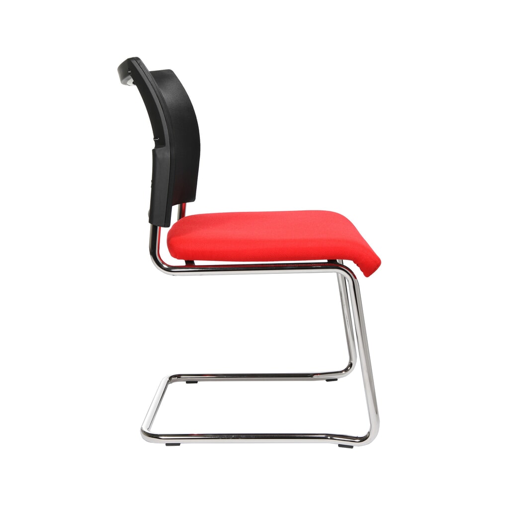 Chaise cantilever Topstar® New Age avec dossier resille, rouge N° de l'image du produit 4 : Chaise cantilever Topstar® New Age avec dossier resille, rouge