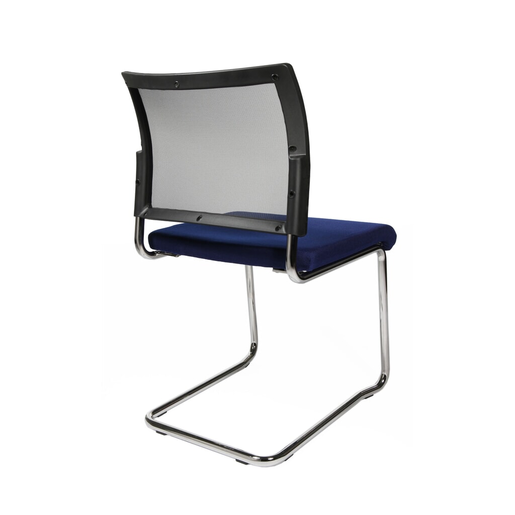 Chaise cantilever Topstar® New Age avec dossier resille, bleu N° de l'image du produit 2 : Chaise cantilever Topstar® New Age avec dossier resille, bleu