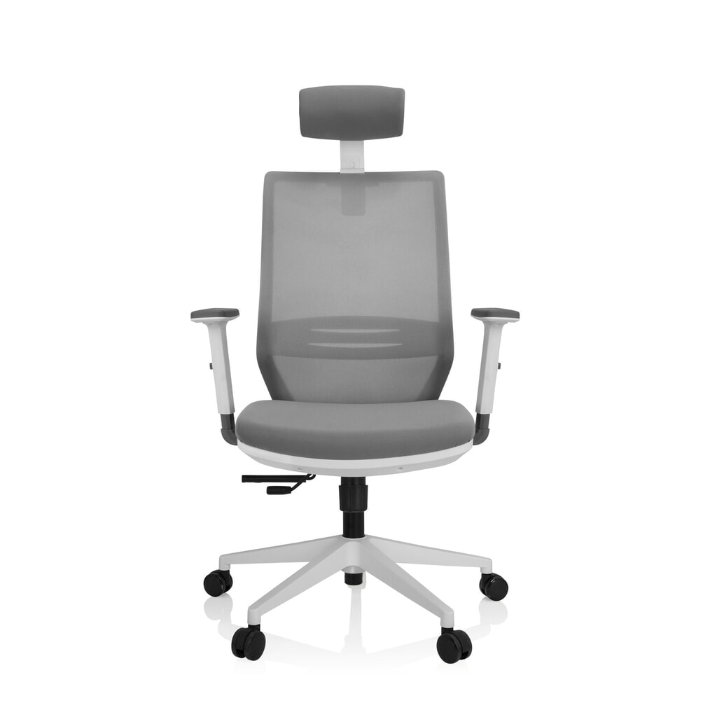 N° de l'image du produit 1 : Siège de bureau / siège pivotant hjh OFFICE PROFONDO PRO W résille / tissu, gris