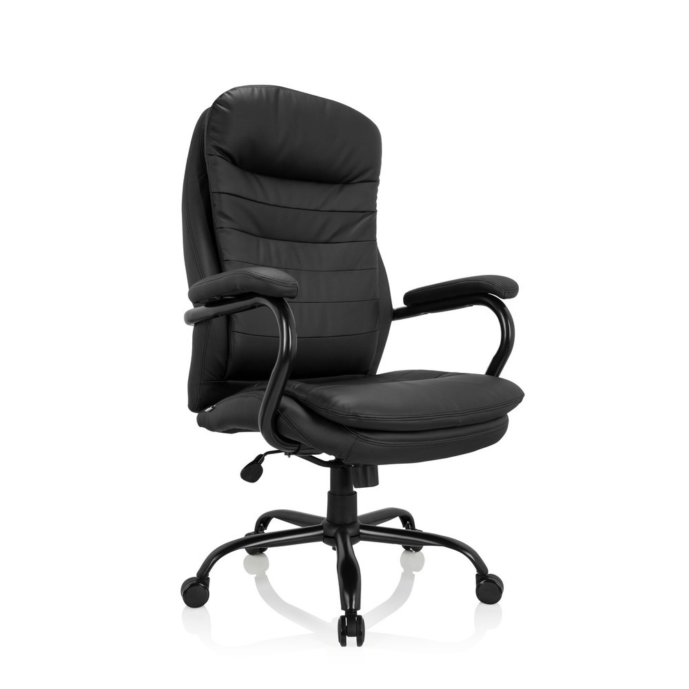 N° de l'image du produit 7 : Chaise de bureau / fauteuil de direction hjh OFFICE RELAX XXL B PU, noir