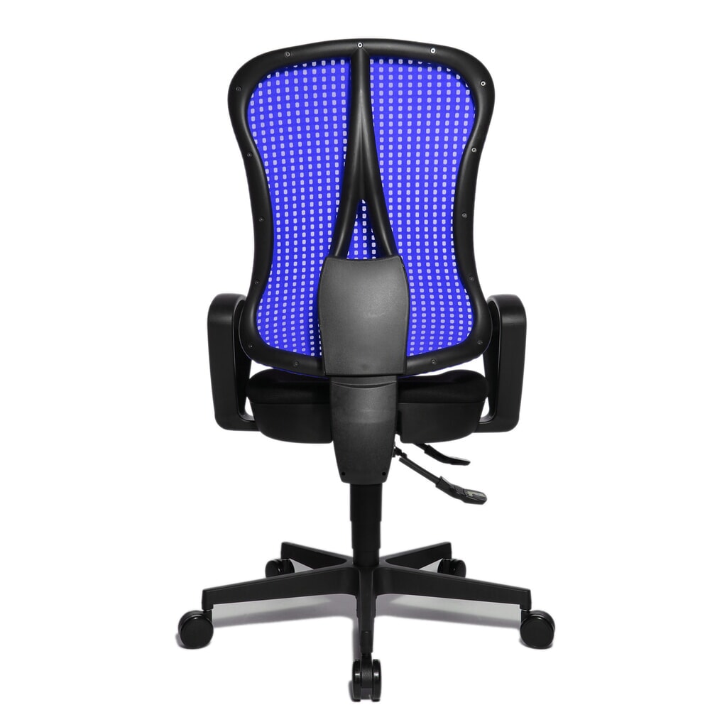 Chaise de bureau pivotante Topstar® Head Point SY, assise galbée, bleu foncé/noir N° de l'image du produit 6 : Chaise de bureau pivotante Topstar® Head Point SY, assise galbée, bleu foncé/noir