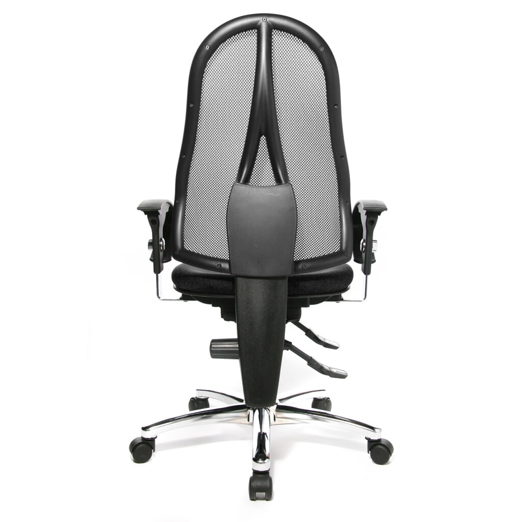 Chaise de bureau pivotante Topstar® Ortho 15, dossier en mesh, accoudoirs réglables en hauteur, anthracite N° de l'image du produit 4 : Chaise de bureau pivotante Topstar® Ortho 15, dossier en mesh, accoudoirs réglables en hauteur, anthracite