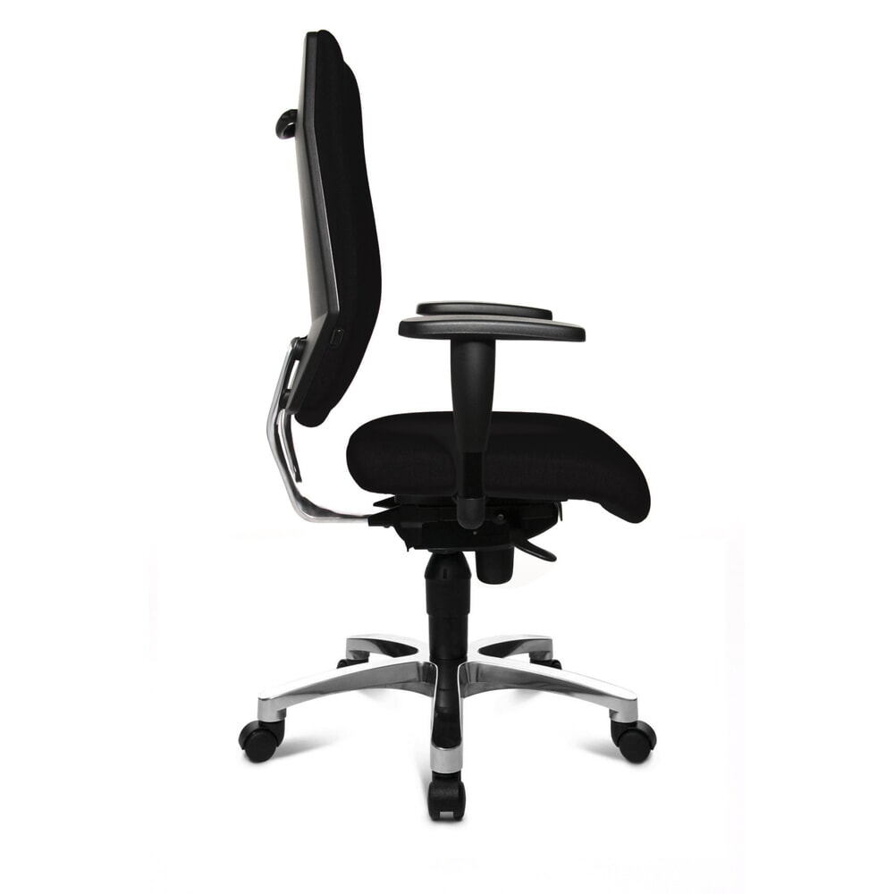 N° de l'image du produit 3 : Chaise de bureau pivotante Topstar® Ortho 30, accoudoirs réglables en hauteur et en largeur, noire