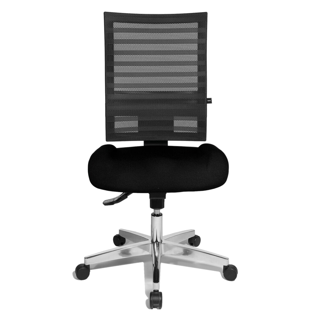 Chaise de bureau pivotante Topstar® P91-NET, dossier en mesh noir, siège noir N° de l'image du produit 1 : Chaise de bureau pivotante Topstar® P91-NET, dossier en mesh noir, siège noir