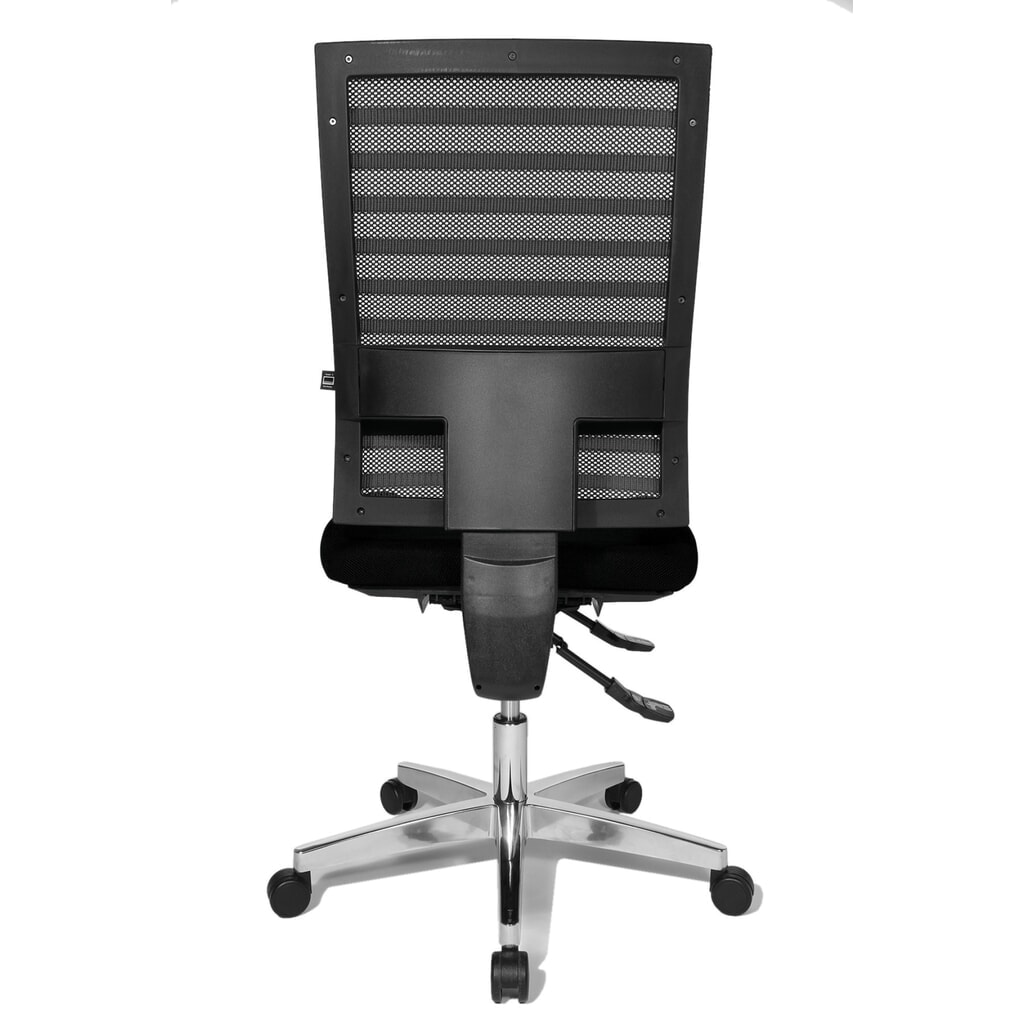 N° de l'image du produit 5 : Chaise de bureau pivotante Topstar® P91-NET, dossier en mesh noir, siège noir