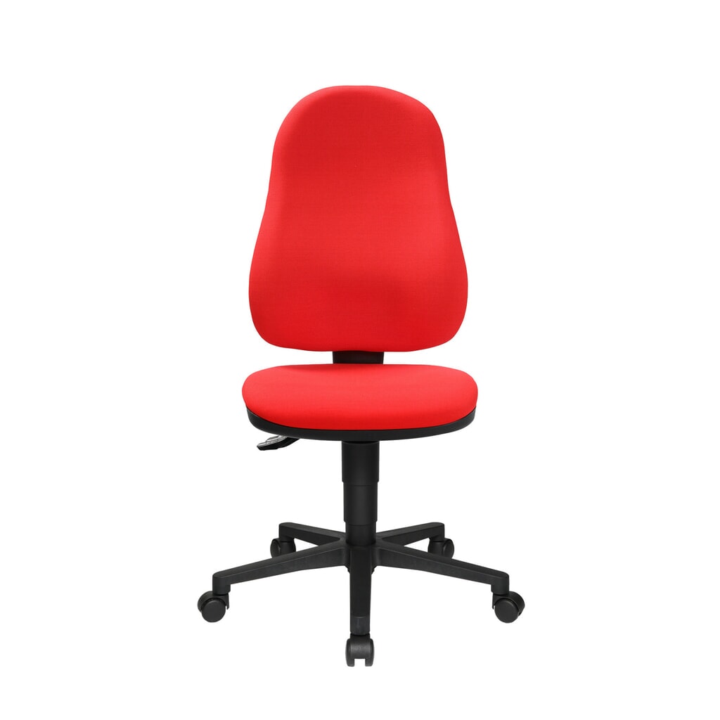 Chaise de bureau pivotante Topstar® Point 60, assise galbée, rouge Illustration du produit: Chaise de bureau pivotante Topstar® Point 60, assise galbée, rouge