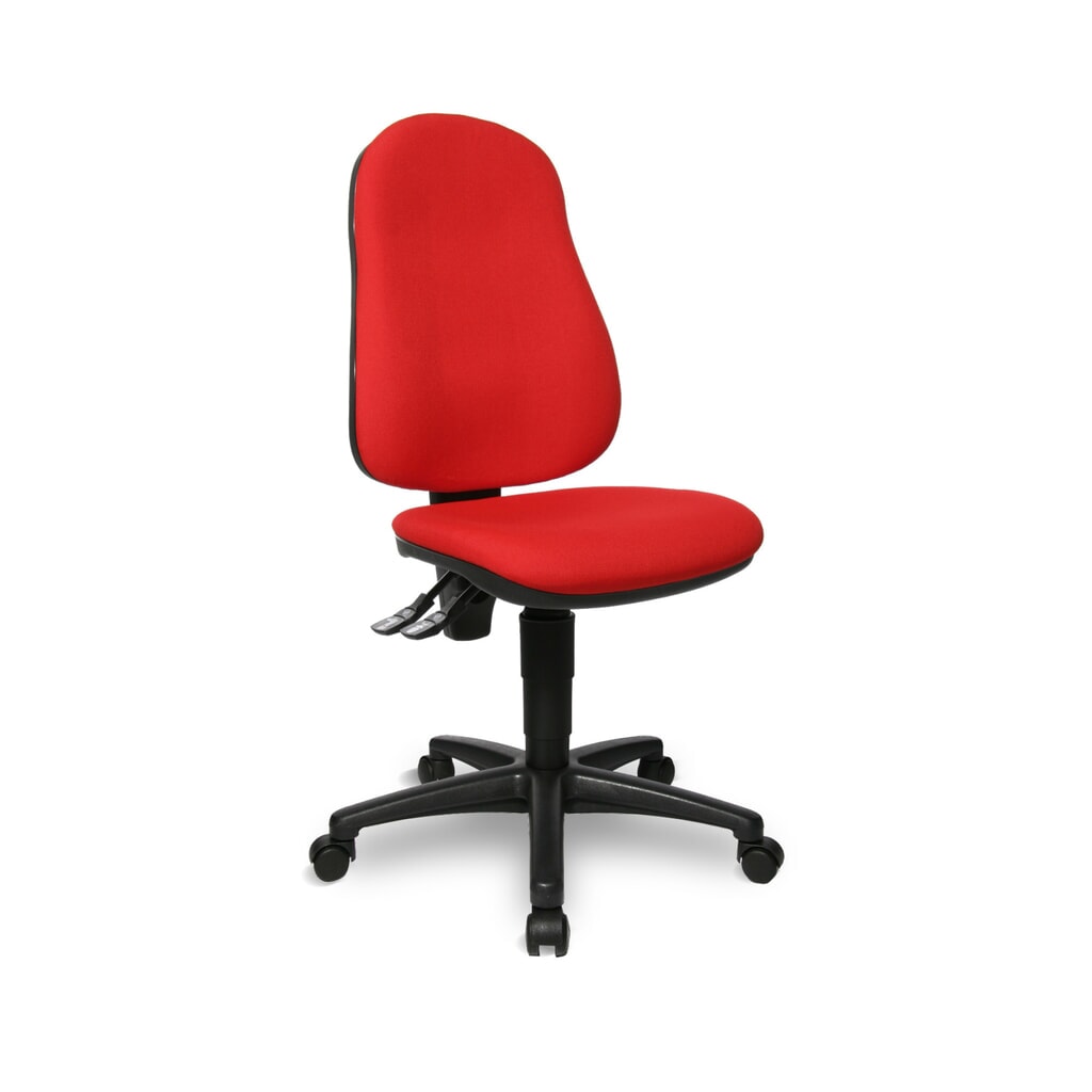 Chaise de bureau pivotante Topstar® Point 70, chaise ergonomique, rouge Illustration du produit: Chaise de bureau pivotante Topstar® Point 70, chaise ergonomique, rouge