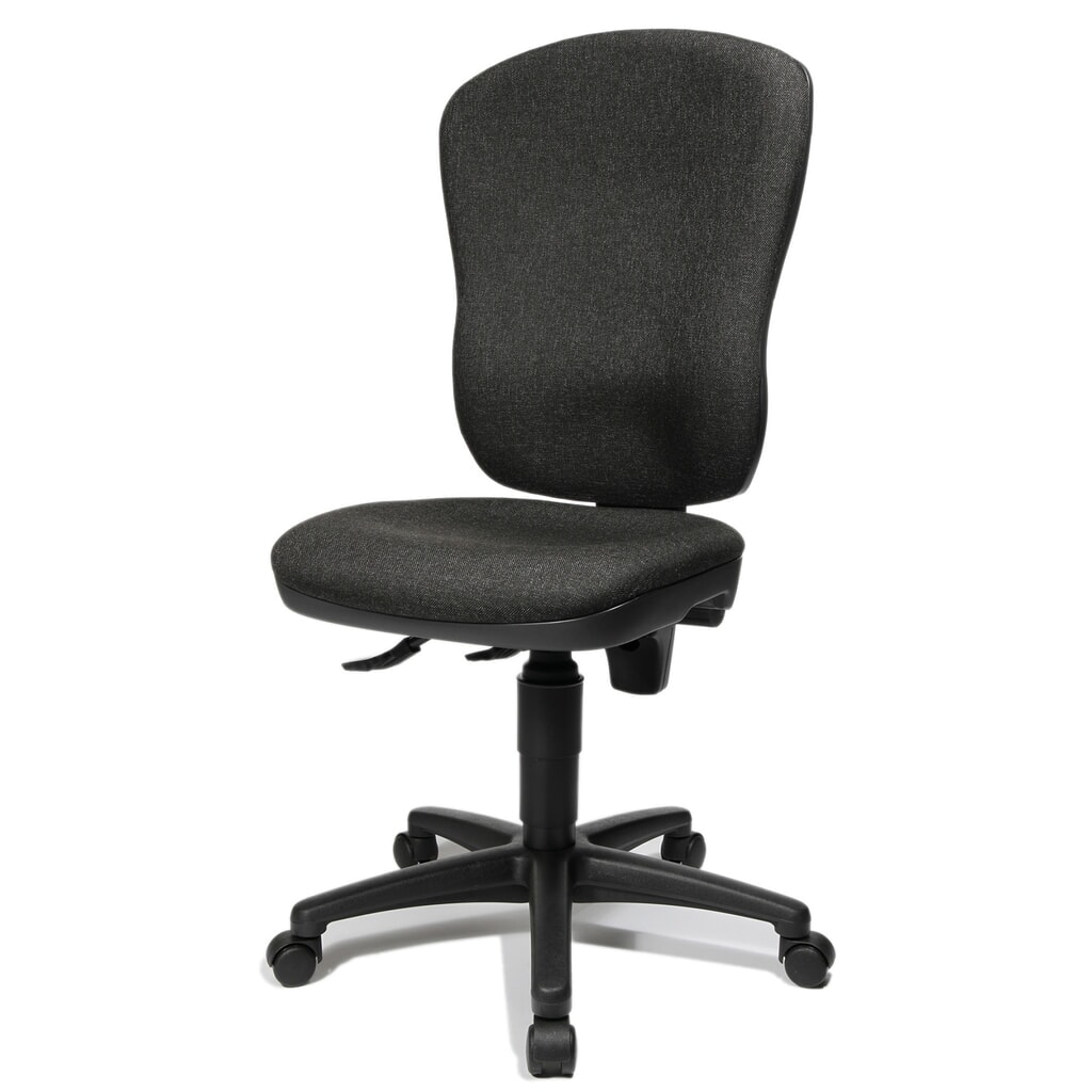 Chaise de bureau pivotante Topstar® Point 80, grand dossier, assise galbée, gris anthracite N° de l'image du produit 5 : Chaise de bureau pivotante Topstar® Point 80, grand dossier, assise galbée, gris anthracite