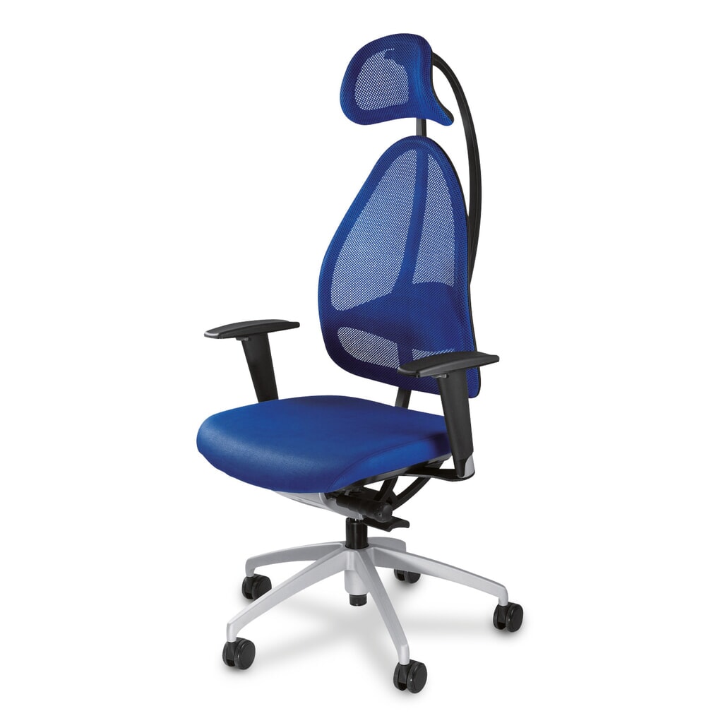 Chaise de bureau pivotante Topstar® Open Base 10, avec appuie-tête, ergonomique, noir Illustration du produit: Chaise de bureau pivotante Topstar® Open Base 10, avec appuie-tête, ergonomique, noir