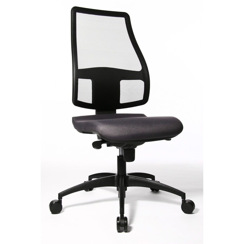 Illustration du produit: Chaise de bureau pivotante Topstar® Syncro, dossier en mesh respirant, anthracite