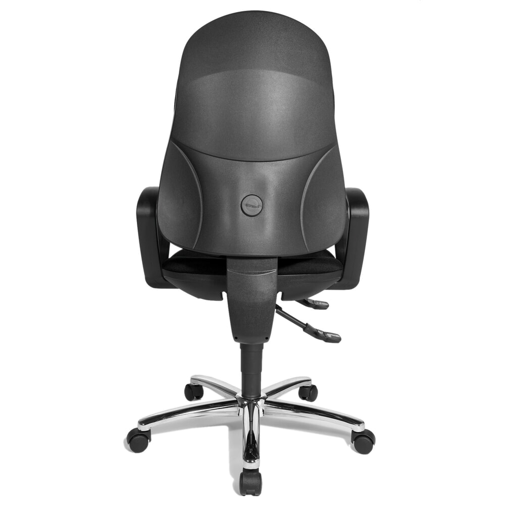 N° de l'image du produit 2 : Chaise de bureau pivotante Topstar® Syncro-Steel II, dossier rembourré, noir