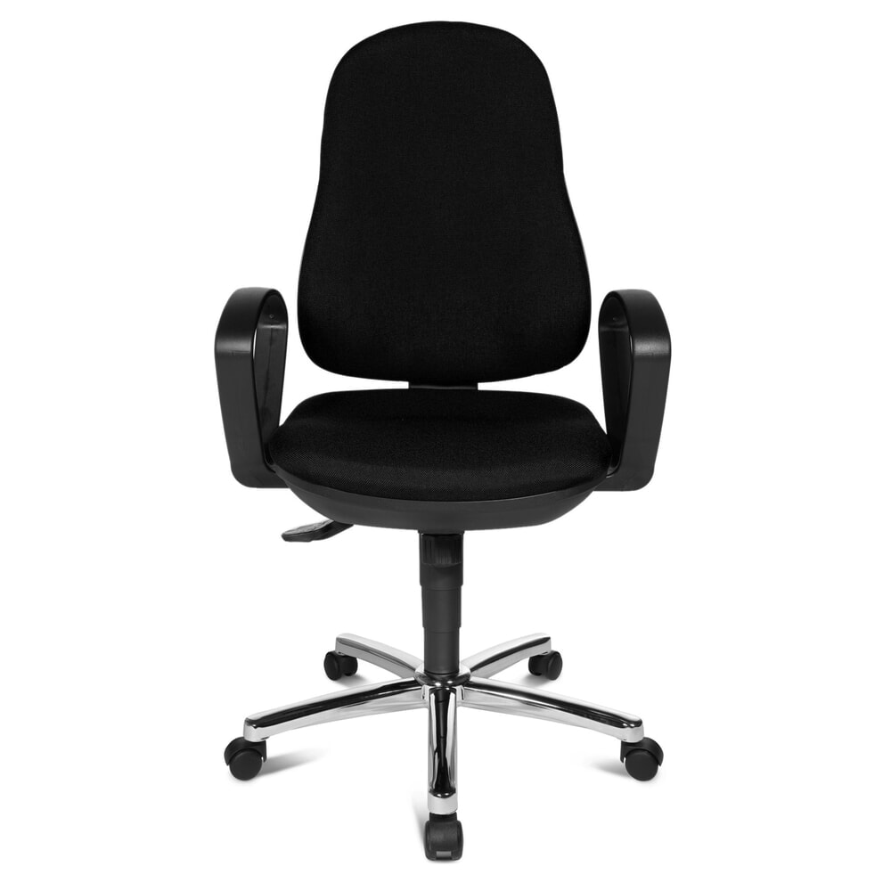 Illustration du produit: Chaise de bureau pivotante Topstar® Syncro-Steel II, dossier rembourré, noir