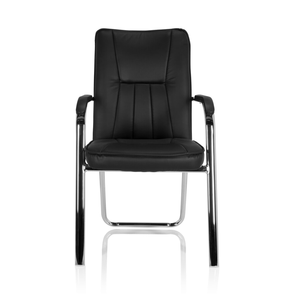 Illustration du produit: Chaise de conférence / chaise-visiteur hjh OFFICE BANDA V PU, noir