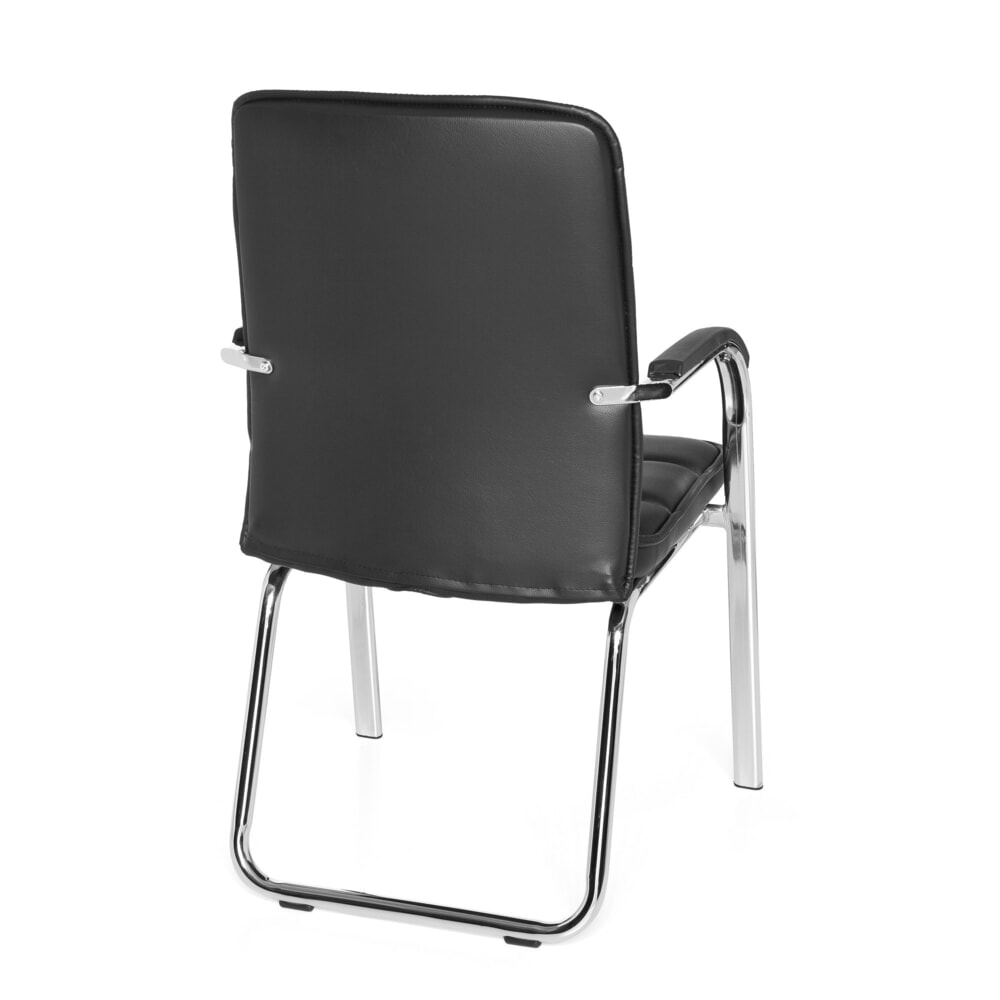 N° de l'image du produit 6 : Chaise de conférence / chaise-visiteur hjh OFFICE BORNE V PU, noir