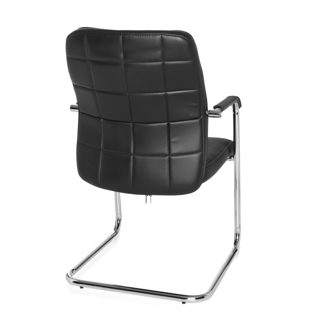 Chaise de conférence / fauteuil suspendu hjh OFFICE FLEXO V PU, noir N° de l'image du produit 6 : Chaise de conférence / fauteuil suspendu hjh OFFICE FLEXO V PU, noir