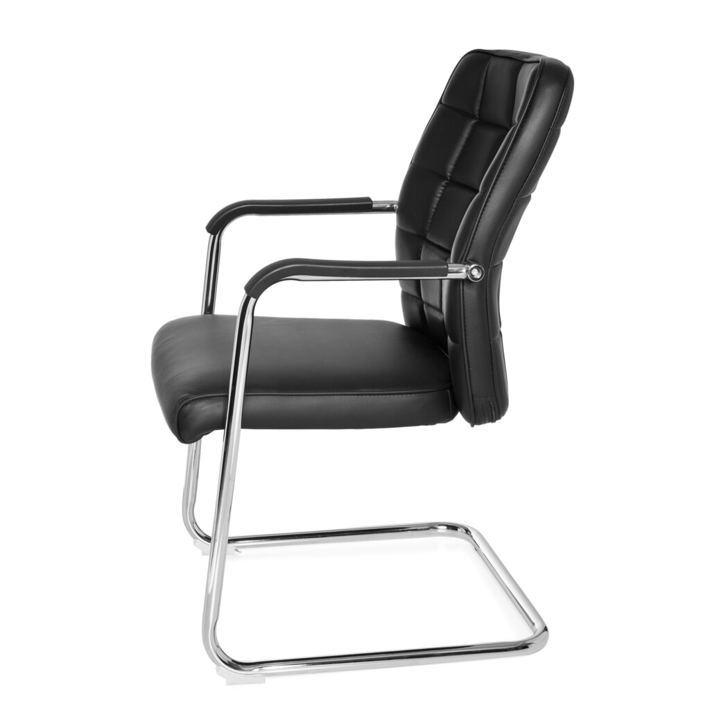 N° de l'image du produit 9 : Chaise de conférence / fauteuil suspendu hjh OFFICE FLEXO V PU, noir