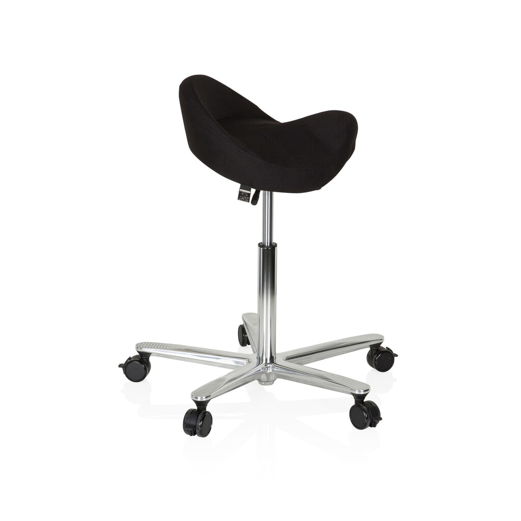 N° de l'image du produit 4 : Siège de travail / tabouret de travail hjh OFFICE MOVE-TEC 3D PRO I tissu, noir