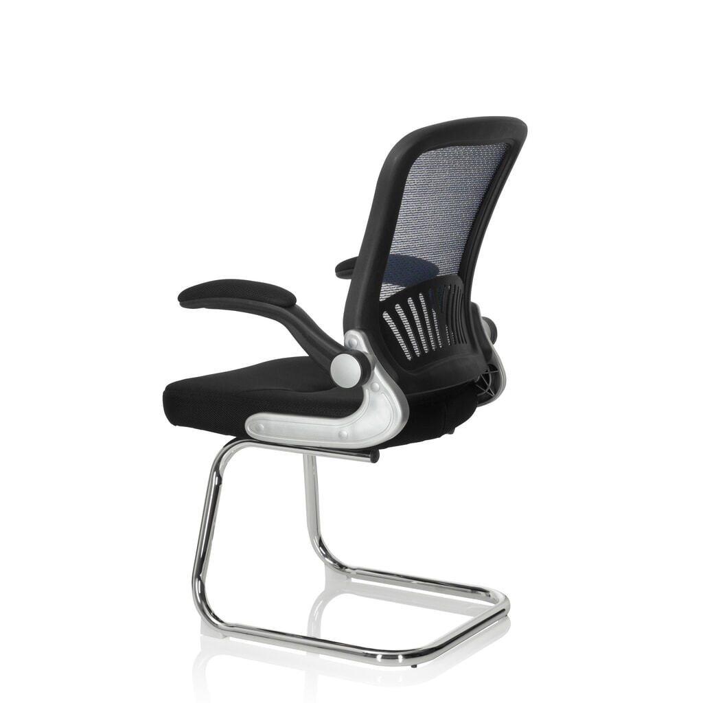 Chaise-visiteur / chaise de conférence hjh OFFICE FLYER PRO V maille, noir/bleu N° de l'image du produit 10 : Chaise-visiteur / chaise de conférence hjh OFFICE FLYER PRO V maille, noir/bleu