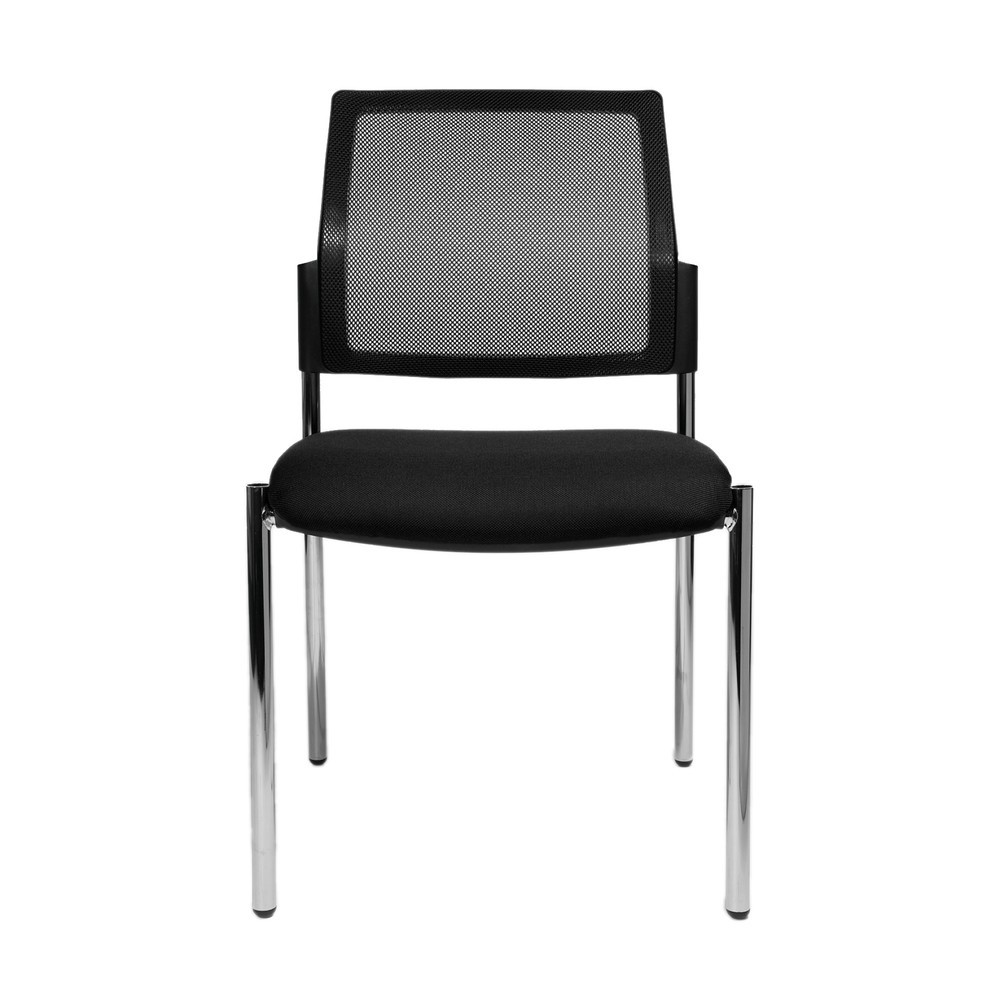 Illustration du produit: Chaise visiteurs Topstar® BtoB 10 avec dossier en mesh + bâti à 4 pieds, noir