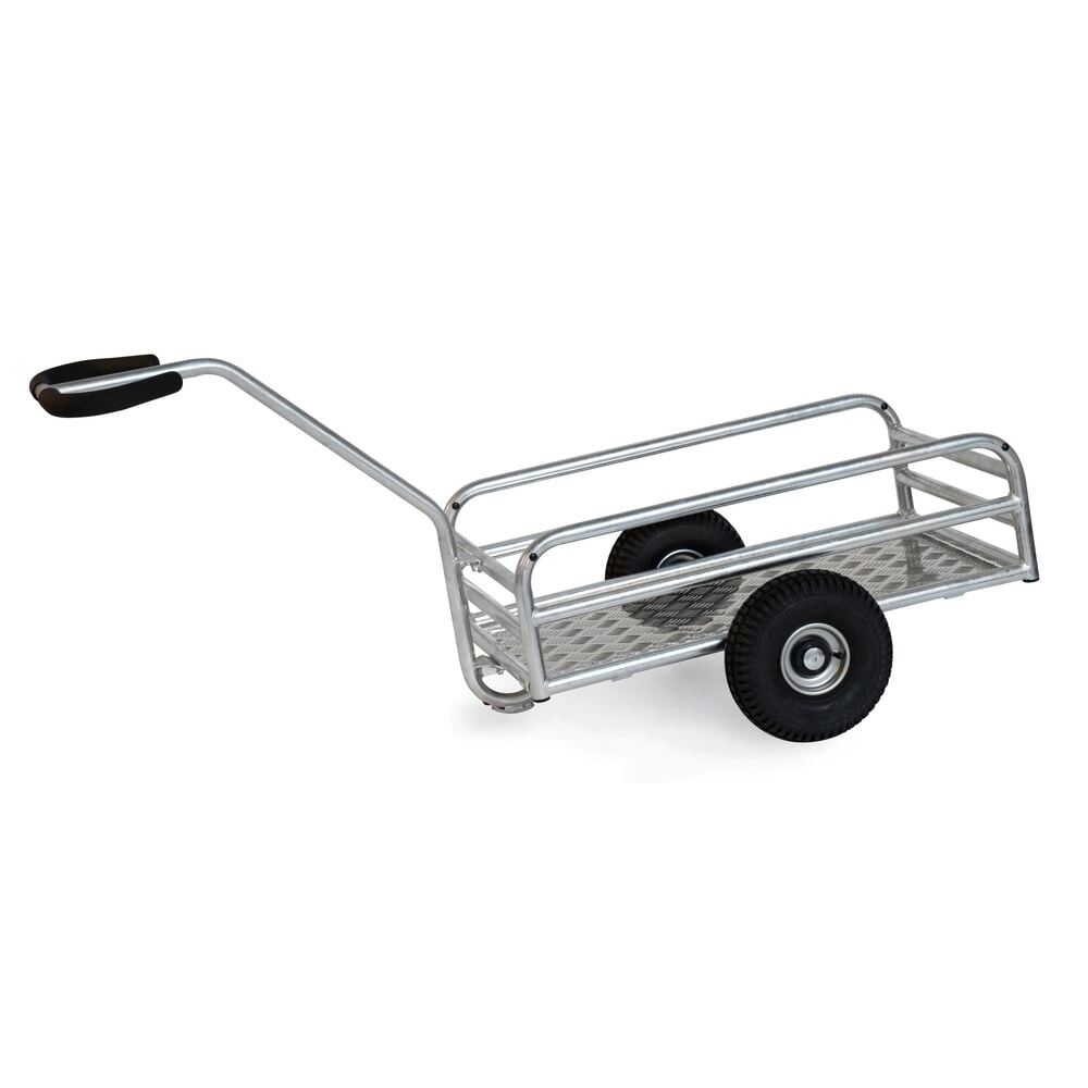 Illustration du produit: Chariot à bras d’extérieur fetra®, 1 essieu, capacité de charge 200 kg, surface de chargement l x P 795 x 445 mm, pneus gonflables