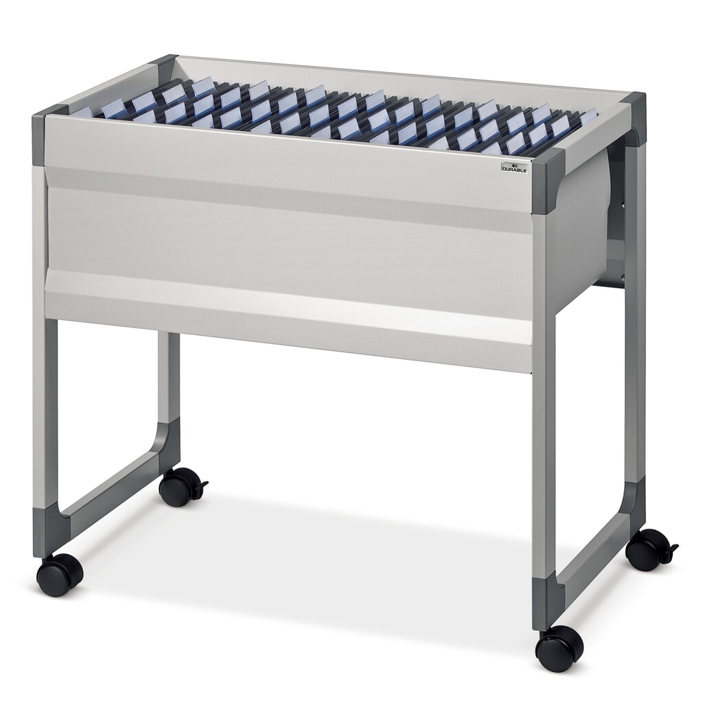 Chariot à dossiers suspendus avec un dispositif d’accrochage, gris Illustration du produit: Chariot à dossiers suspendus avec un dispositif d’accrochage, gris