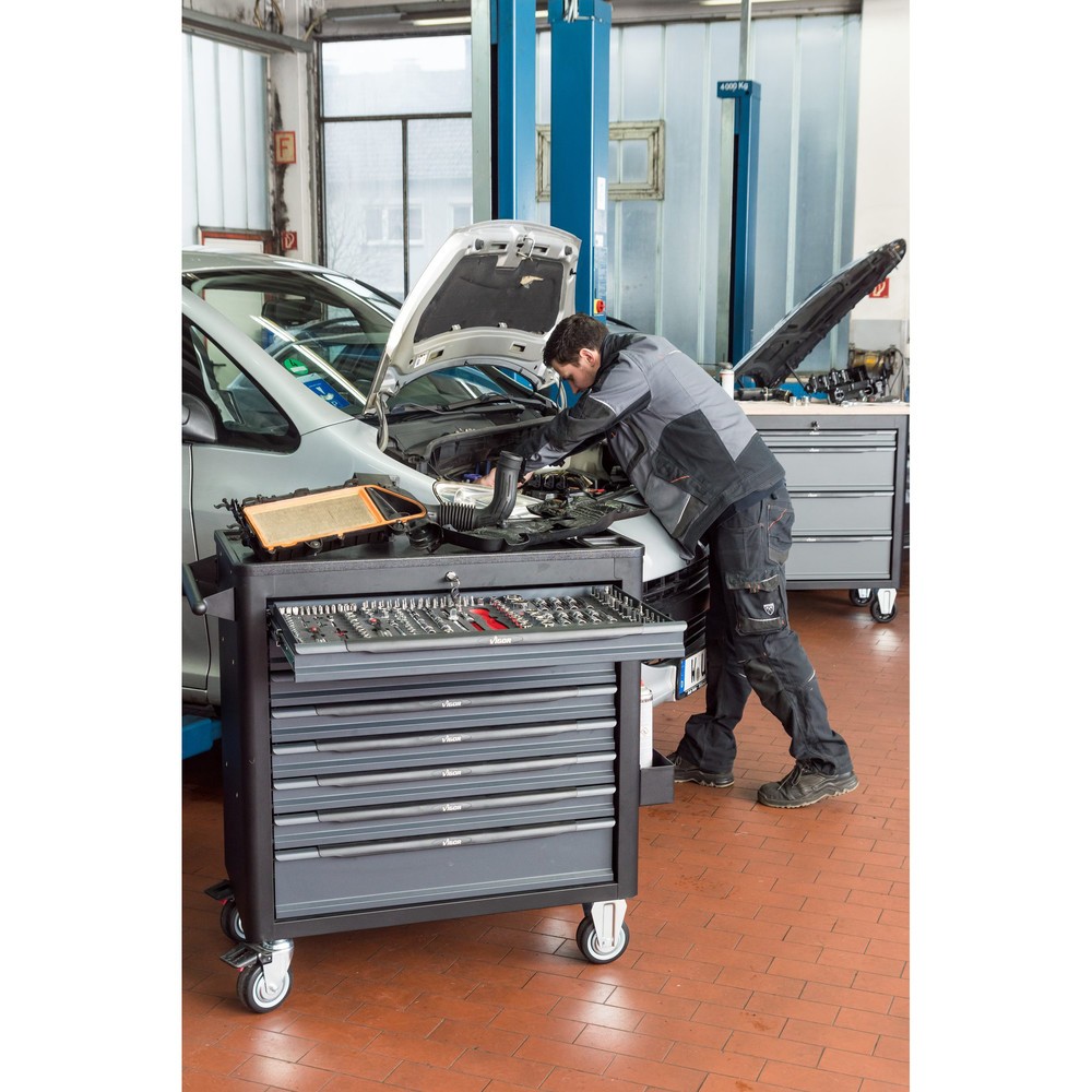 N° de l'image du produit 3 : Chariot à outils VIGOR® 1000 XL, 8 tiroirs, vide